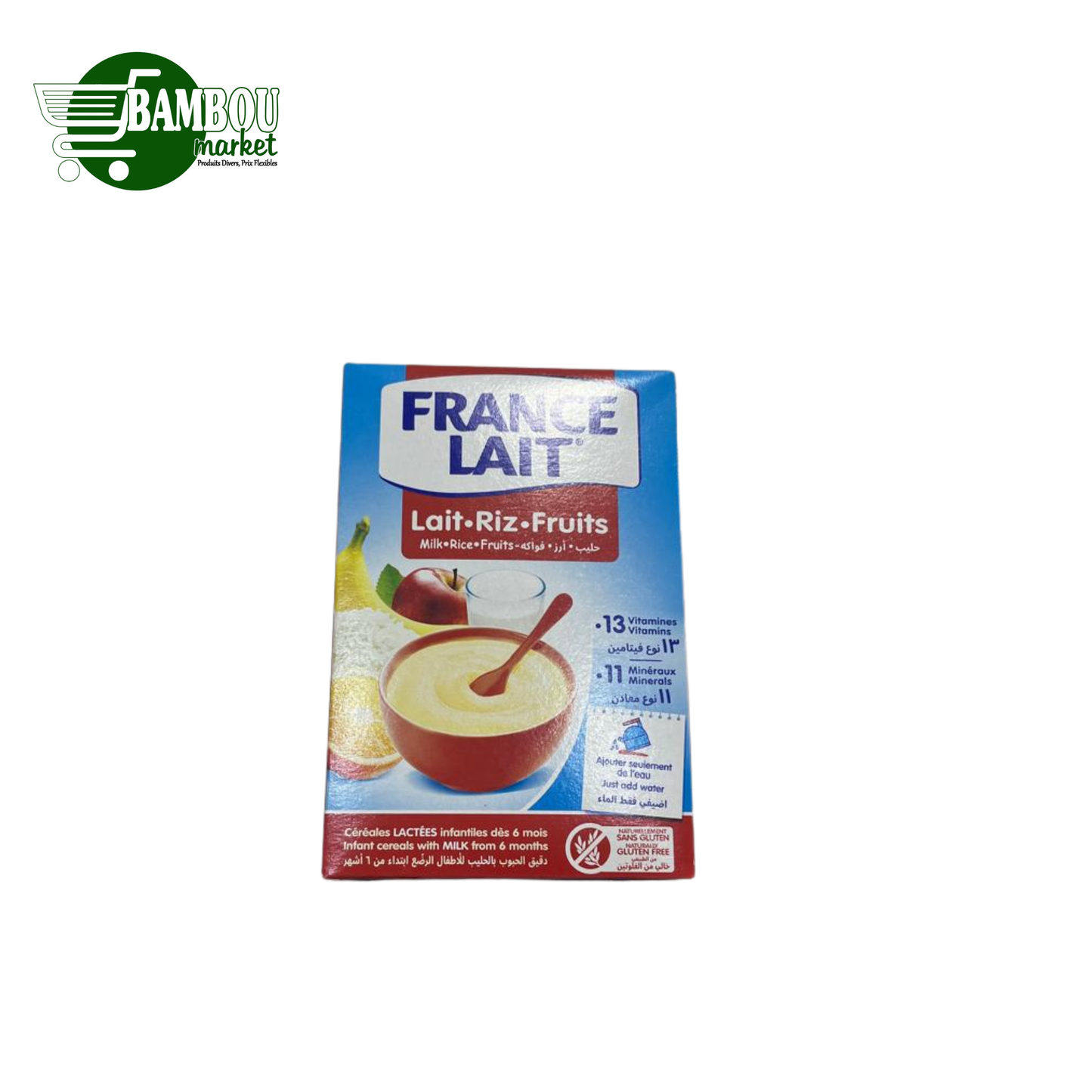 CEREALES FRANCE LAIT LAIT.RIZ.FRUIT 250G