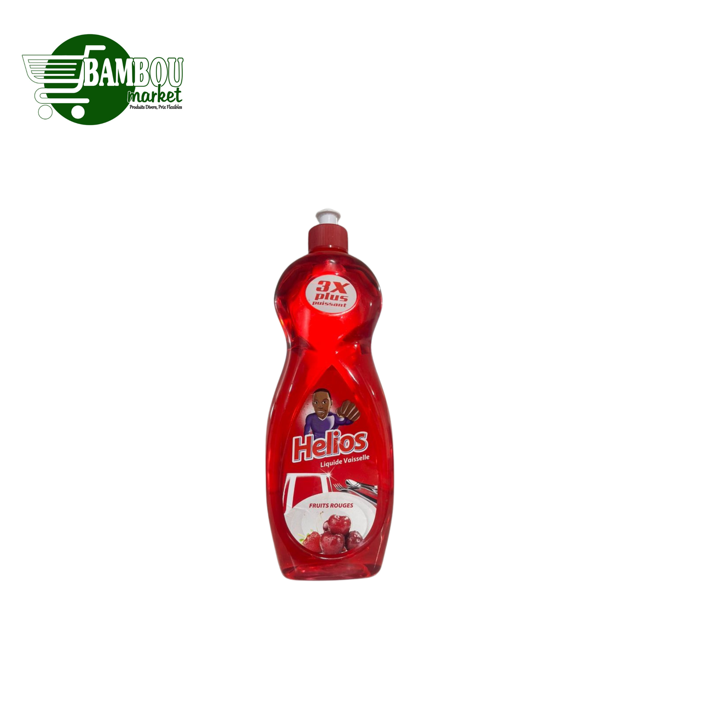 HELIOS LIQUIDE VAISSELLE FRUIT ROUGE 750ML