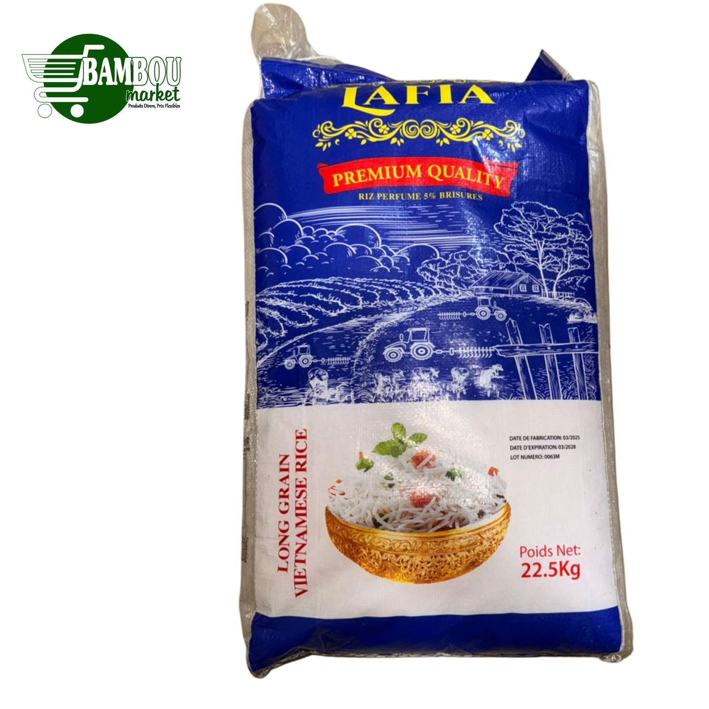 RIZ LAFIA VIETNAMIEN 5% BRISURE 22.5KG