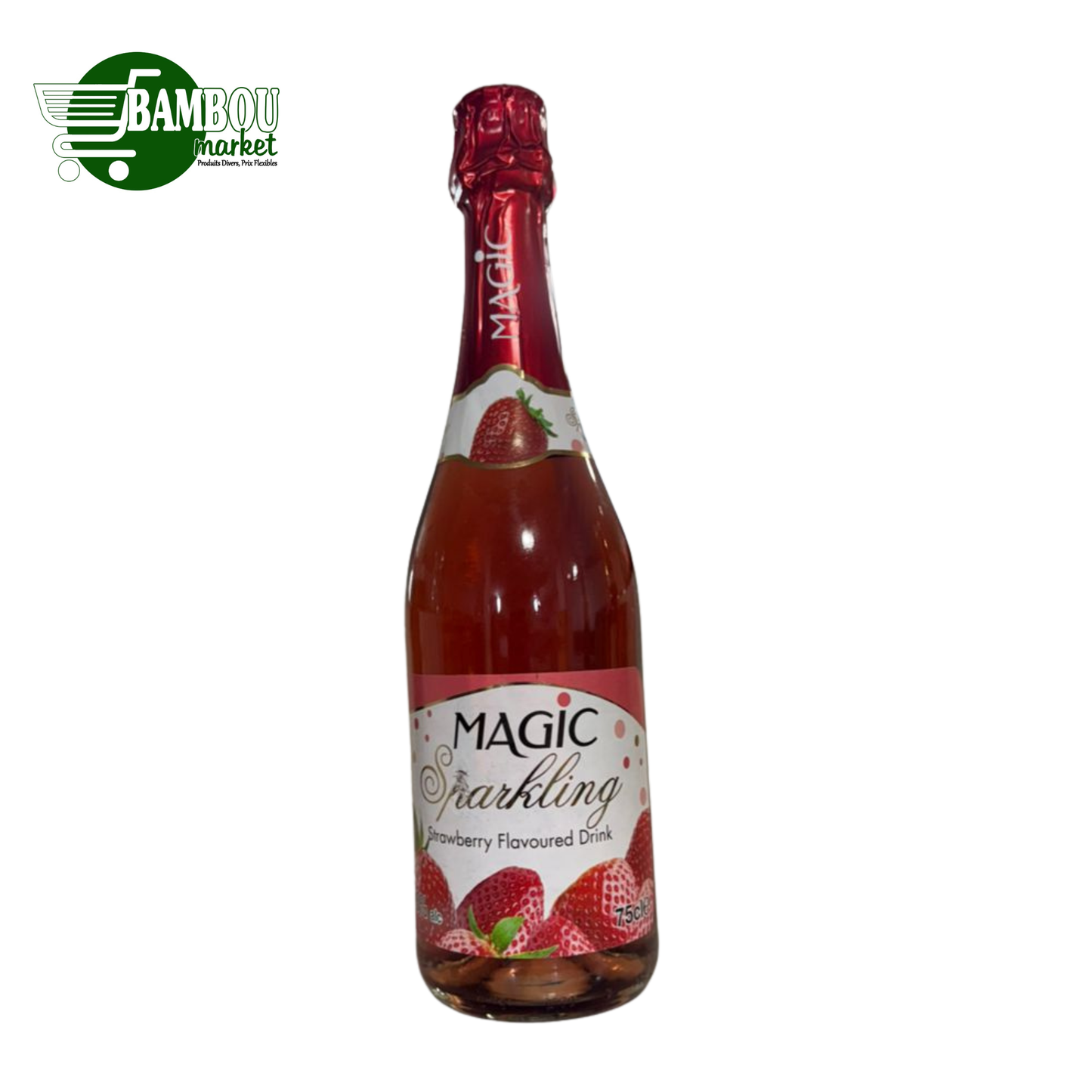 VIN MOUSSEUX NON ALCOLISE MAGIC FRAISE (STRAWBERRY) 75CL