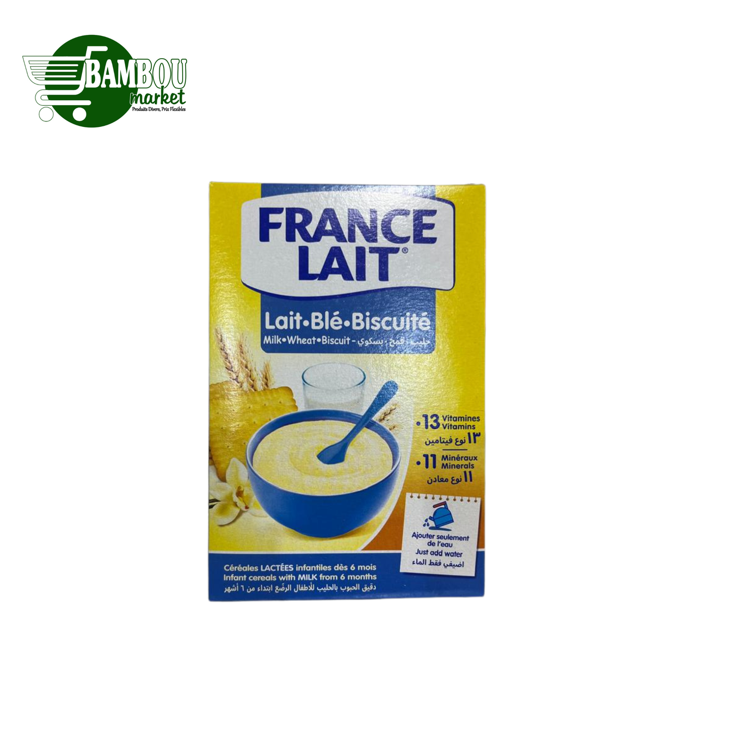 CEREALES FRANCE LAIT LAIT - BLE - BISCUITE