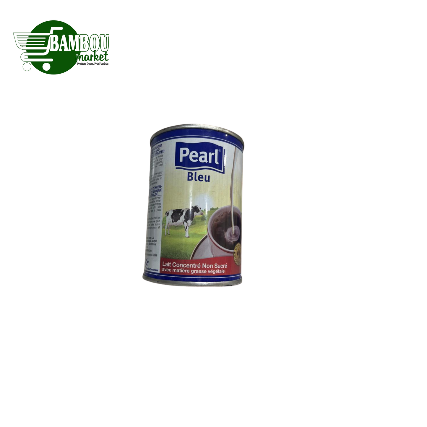 LAIT CONCENTRE NON SUCRE PEARL BLEU 380G
