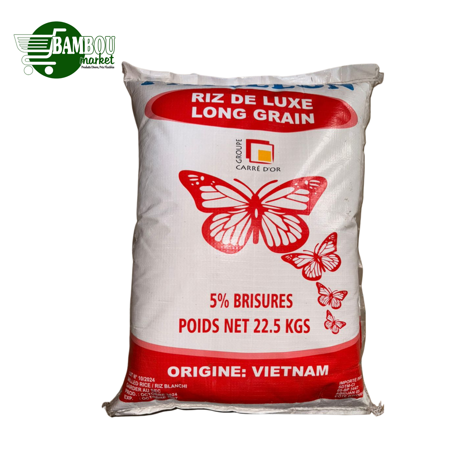RIZ PAPILLON LONG GRAIN 22,5 KG