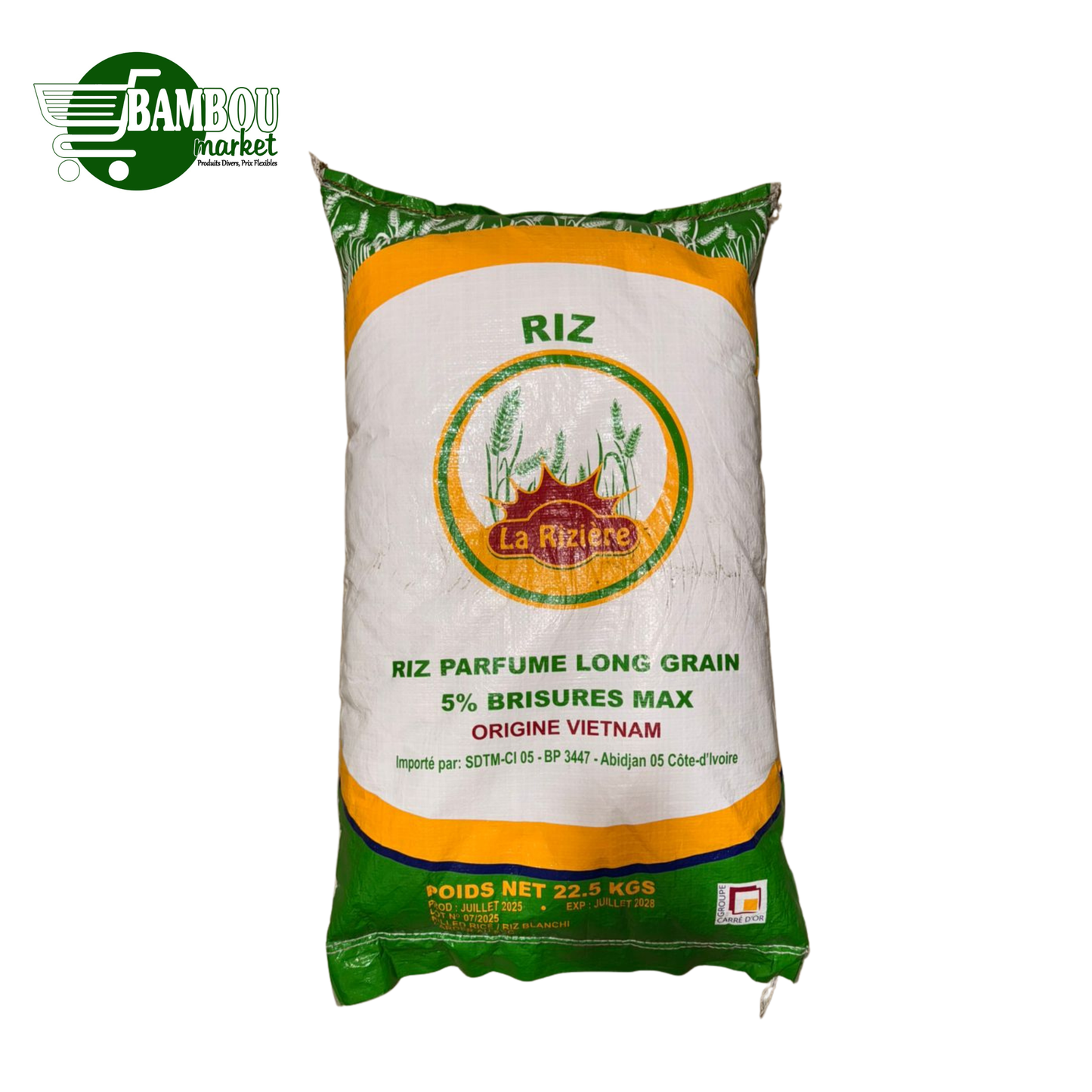 RIZ RIZIERE VIETNAMIEN VERT 22.5KG