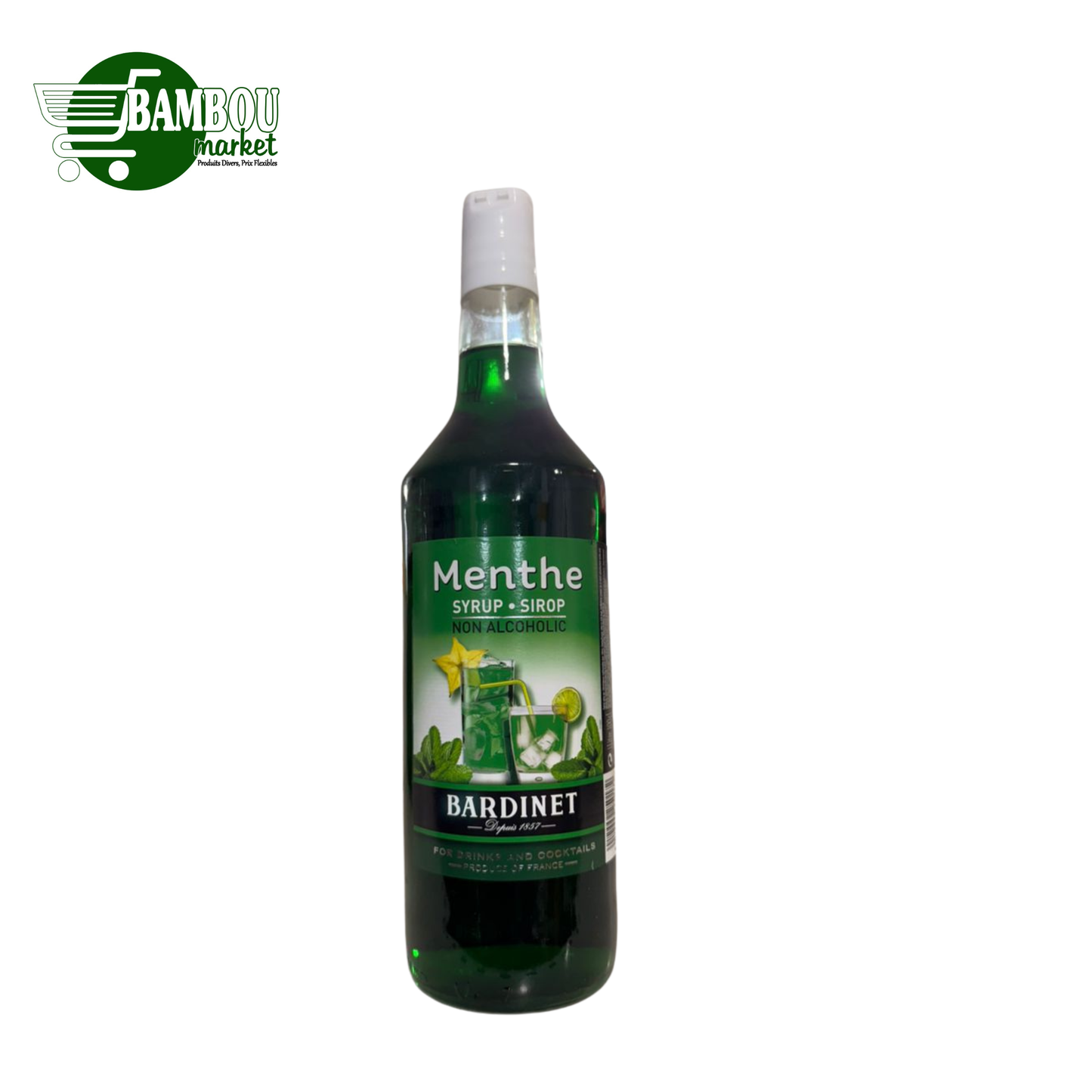 SIROP DE MENTHE BARDINET 1 L
